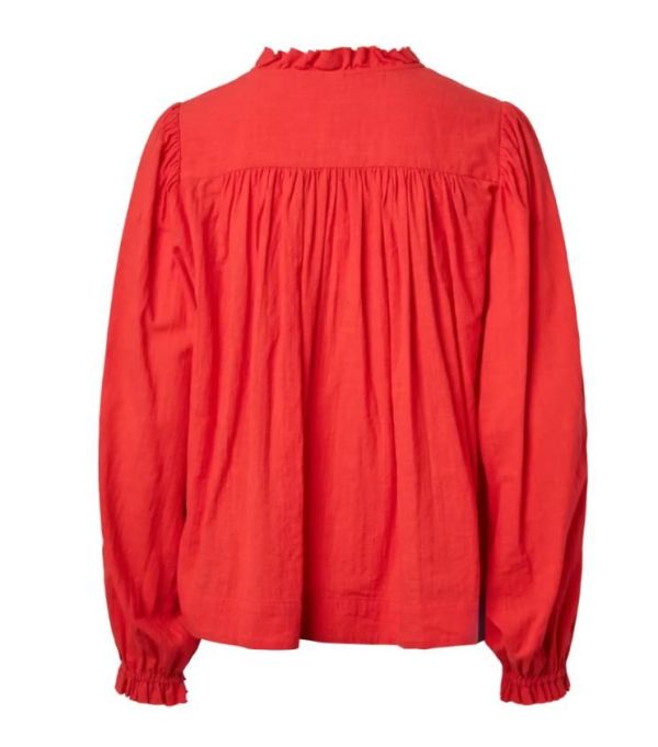 Y.A.S. Breeze LS Shirt Fiery Red  (26039535 FIERY RED) - MerkenOutlet