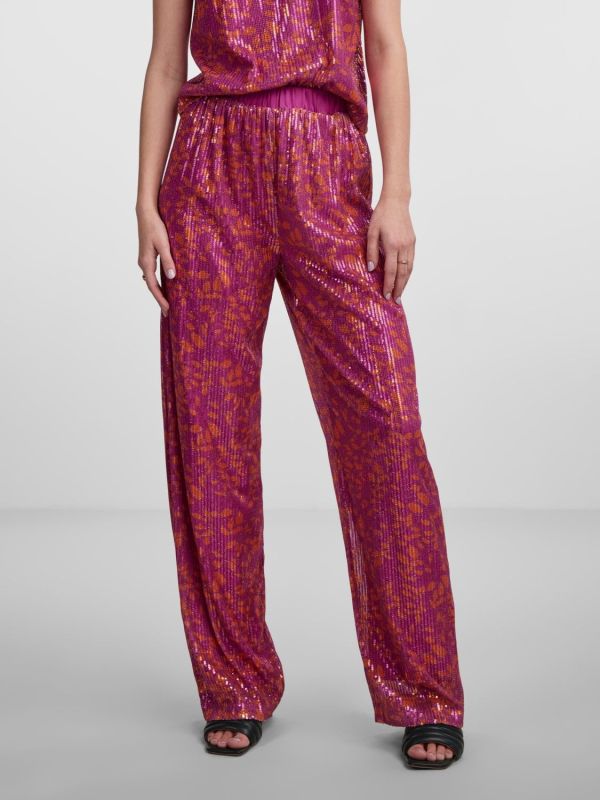 Y.A.S Serena Pants Fuchsia Purple  (26031319-fuchsia purple) - MerkenOutlet