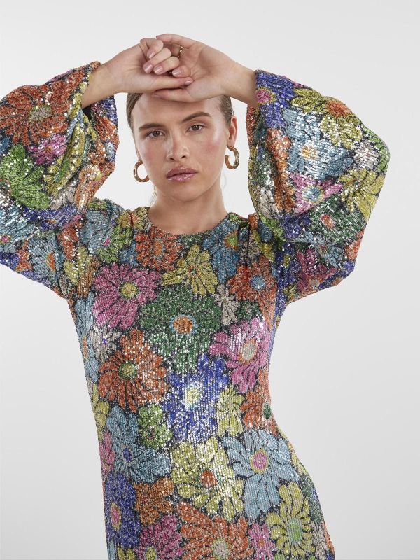 Y.A.S Power Mini Jurk  (26031525-black) - MerkenOutlet