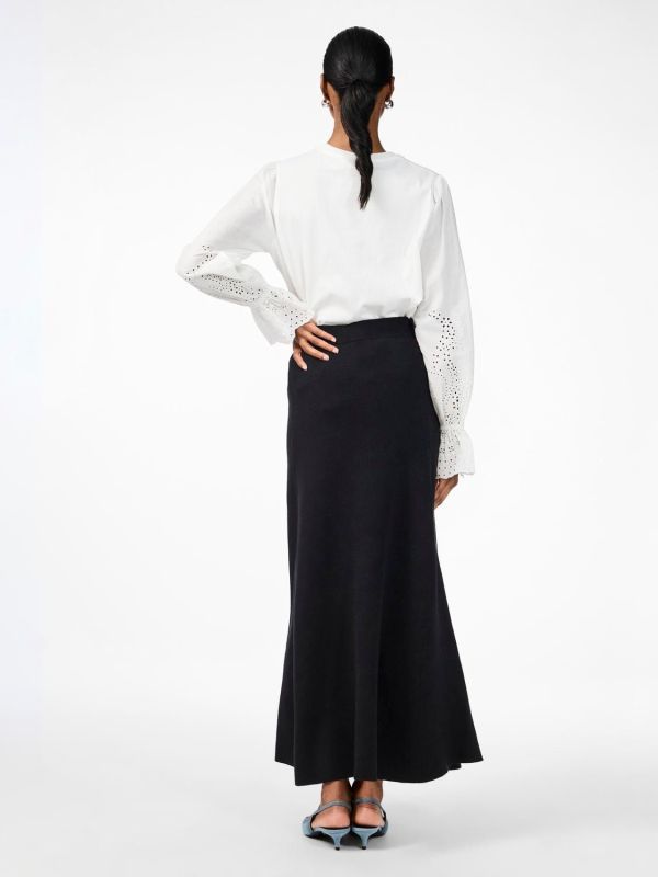 Y.A.S. Fonny HW Ankle Skirt Black (26034661 black) - MerkenOutlet