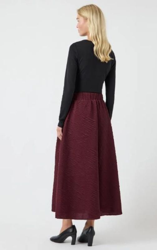 Y.A.S. Camie HW Ankle Skirt Port Royale  (26034876 PORT ) - MerkenOutlet