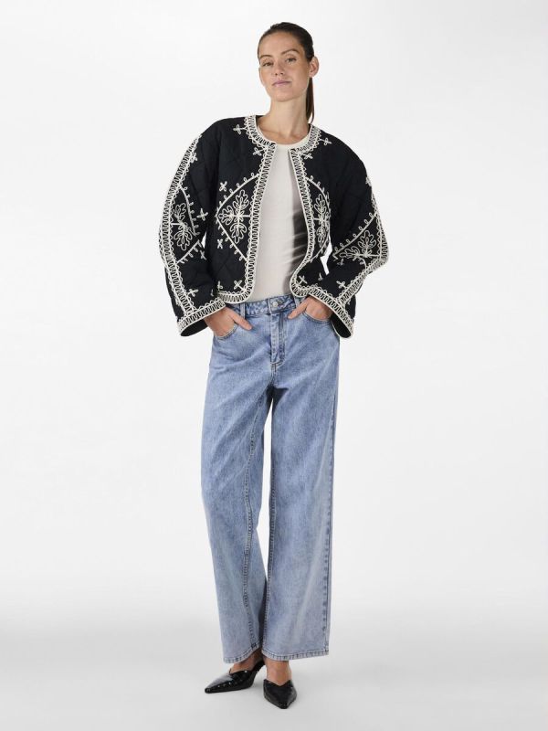 Y.A.S. Mani LS Quilted Jacket Black  (26036496 black) - MerkenOutlet