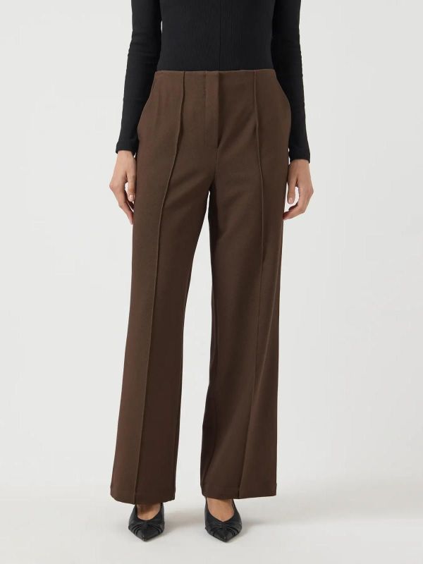Y.A.S. Reemaj HW Pant Chocolate Brown  (26028141) - MerkenOutlet