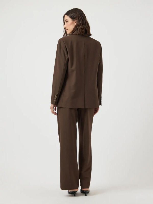 Y.A.S. Reemaj HW Pant Chocolate Brown  (26028141) - MerkenOutlet