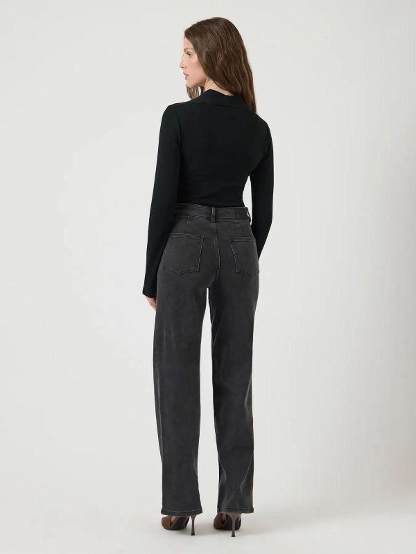 Y.A.S. Clair LS Body Black  (26040001 BLACK) - MerkenOutlet