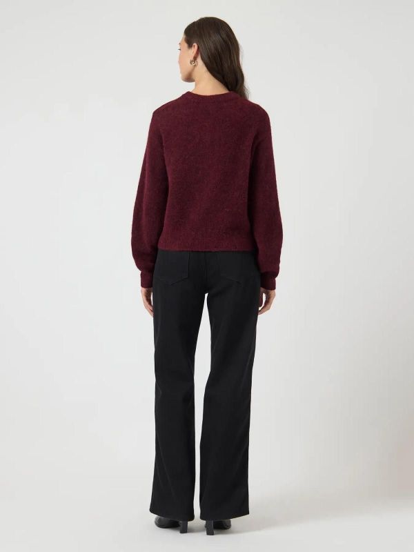 Y.A.S. Johi LS Wool Blend Cardigan Port Royale  (26040004) - MerkenOutlet