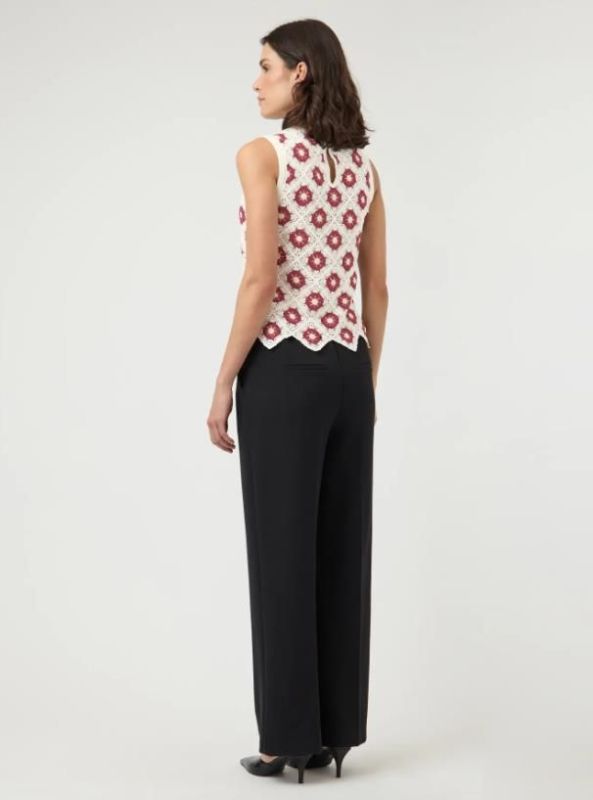 Y.A.S. Balis SL Crochet Top Fest Birch-Rhododendr  (26037617 BIRCH/ANISE) - MerkenOutlet
