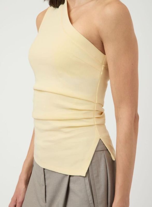 Y.A.S. Venice One Shoulder Top Anise Flower  (26037727 ANISE FLOWER) - MerkenOutlet