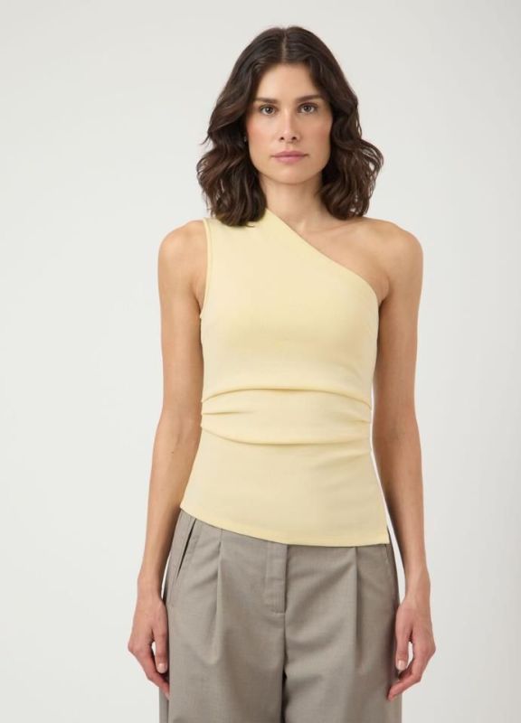 Y.A.S. Venice One Shoulder Top Anise Flower  (26037727 ANISE FLOWER) - MerkenOutlet