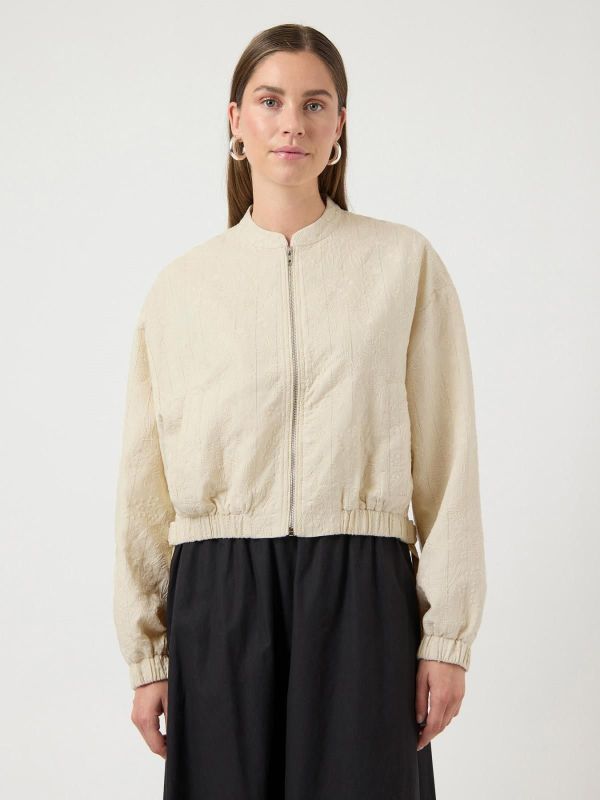 Y.A.S. Philina LS Bomber Jacket Pristine  (26039871 PRISTINE) - MerkenOutlet