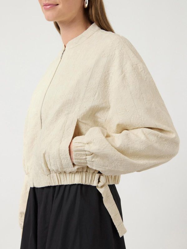 Y.A.S. Philina LS Bomber Jacket Pristine  (26039871 PRISTINE) - MerkenOutlet