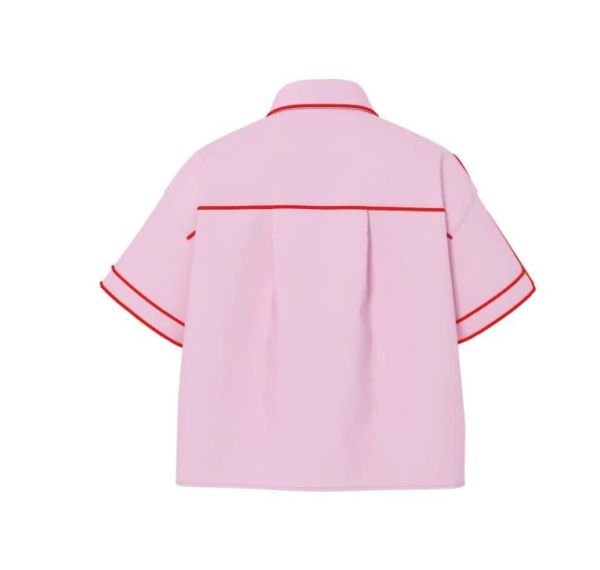 Y.A.S. Lee SS Piping Shirt Pink Lady  (26041221 PINK LADY) - MerkenOutlet
