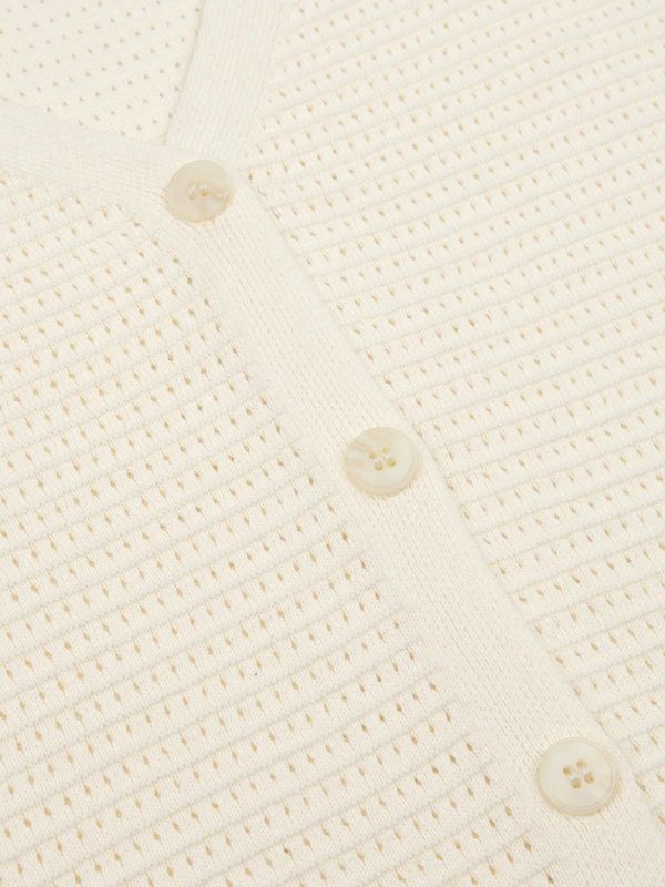 Ydence Elin Knitted Top Ecru  (CS2607-005 ECRU) - MerkenOutlet
