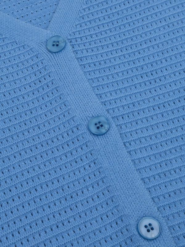 Ydence Elin Knitted Top Blue  (CS2607-161 BLUE) - MerkenOutlet