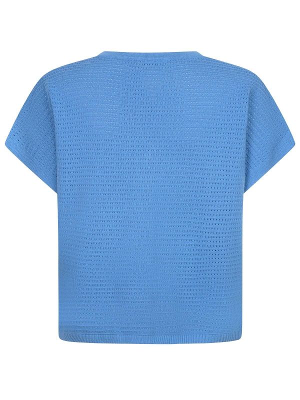 Ydence Elin Knitted Top Blue  (CS2607-161 BLUE) - MerkenOutlet