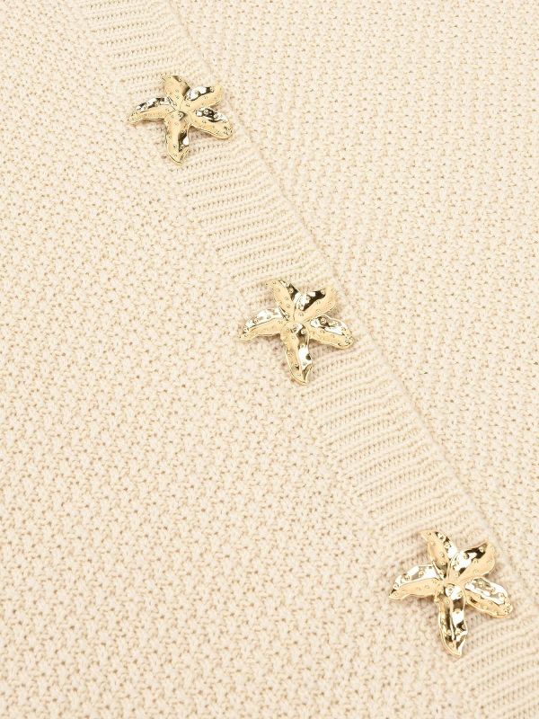 Ydence Mona Knitted Top Ecru  (HSK2601-005 ECRU) - MerkenOutlet