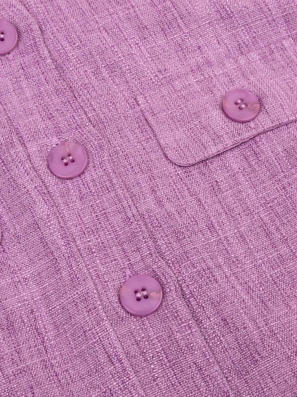 Ydence Amanda Gilet Purple  (SS2604-156 PURPLE) - MerkenOutlet