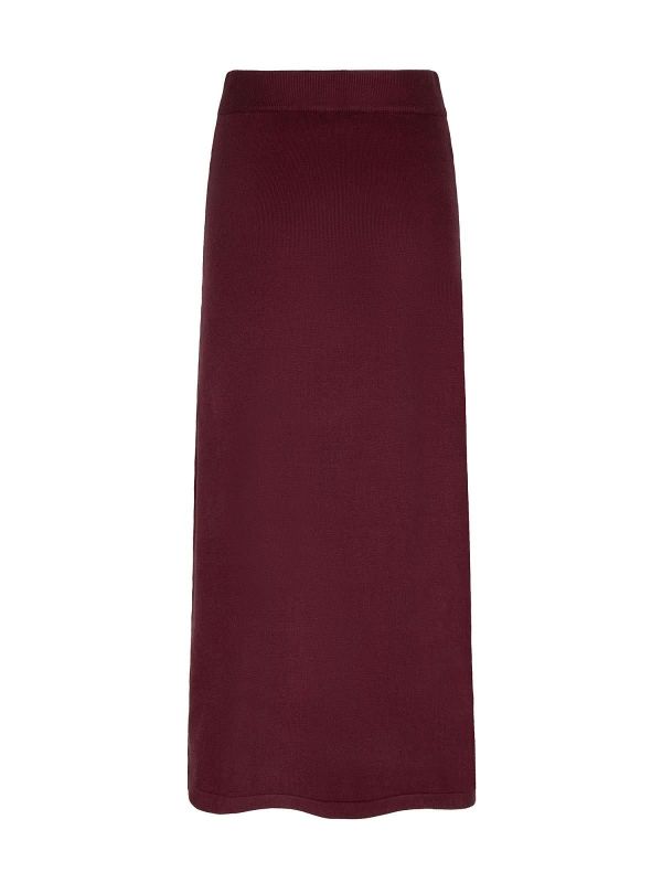 Ydence Knitted Skirt Elia Burgundy  (FC2523-147 BRGNDY) - MerkenOutlet