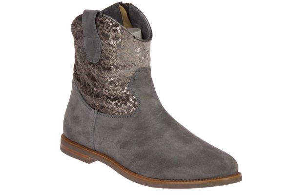 Zecchino d'Oro Taupe Enkellaars Pailetten  (3706) - MerkenOutlet