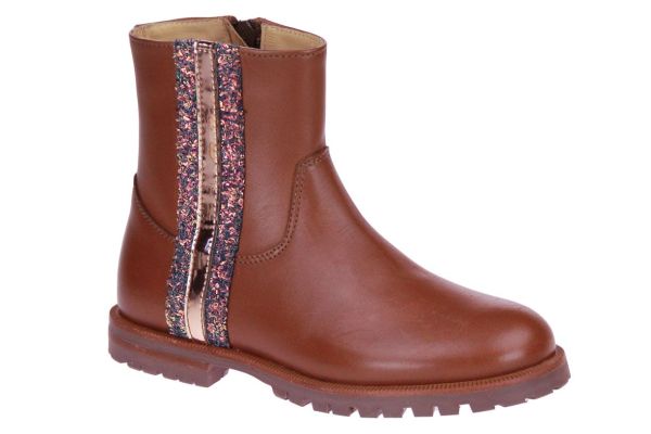 Zecchino d'Oro Cognac Korte Laars Glitters  (A15-1453) - MerkenOutlet