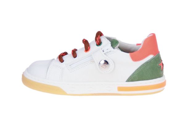 Zecchino d'Oro Wit-Oranje Schoen  (N12-1146) - MerkenOutlet