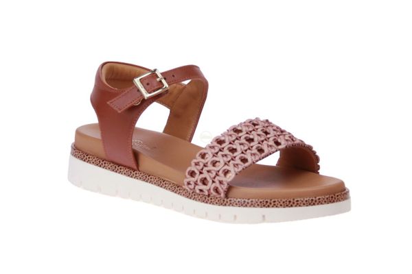 Zecchino d'Oro Cognac-Roze Sandaal  (F36-6602) - MerkenOutlet