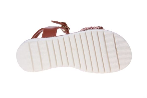 Zecchino d'Oro Cognac-Roze Sandaal  (F36-6602) - MerkenOutlet