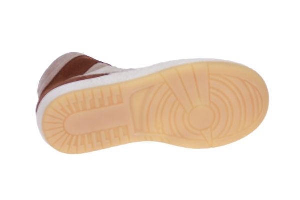 Zecchino d'Oro Beige-Cognac Hoge Sneaker  (M18-7802/06) - MerkenOutlet