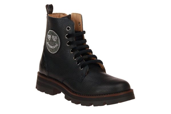 Zecchino d'Oro Zwarte Veterboot  (F20-5003/5653) - MerkenOutlet