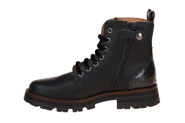 Zecchino d'Oro Zwarte Veterboot  (F20-5003/5653) - MerkenOutlet