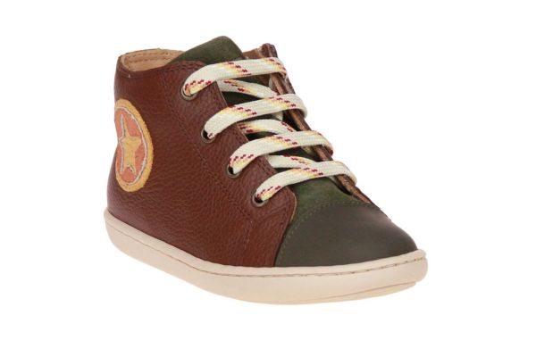 Zecchino d'Oro Bruin-Groene Sneaker  (N12-1514) - MerkenOutlet
