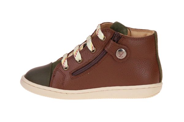 Zecchino d'Oro Bruin-Groene Sneaker  (N12-1514) - MerkenOutlet