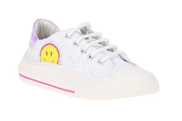 Zecchino d'Oro Sneaker Wit Glitter  (F13-4330/10736) - MerkenOutlet