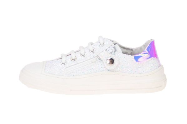Zecchino d'Oro Sneaker Wit Glitter  (F13-4330/10736) - MerkenOutlet