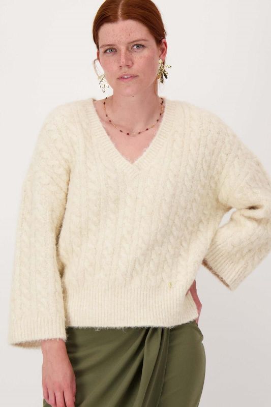 Zusss V-Hals Trui Met Kabel Kit  (0305-071/1024) - MerkenOutlet