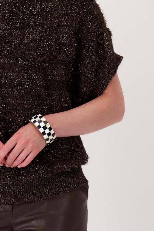 Zusss Armband Brede Blok Zwart  (0401-171/0000) - MerkenOutlet