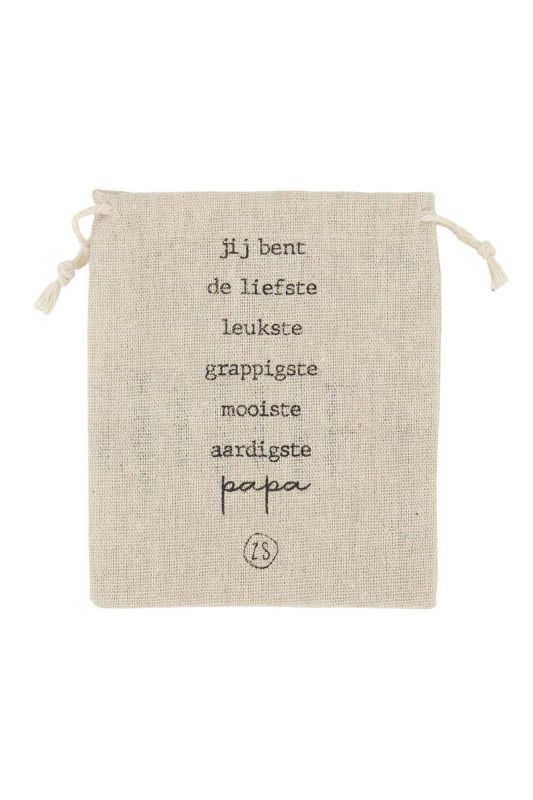 Zusss Geurkaars In Katoenen Zakje Wit Papa  (0503-178/1000) - MerkenOutlet