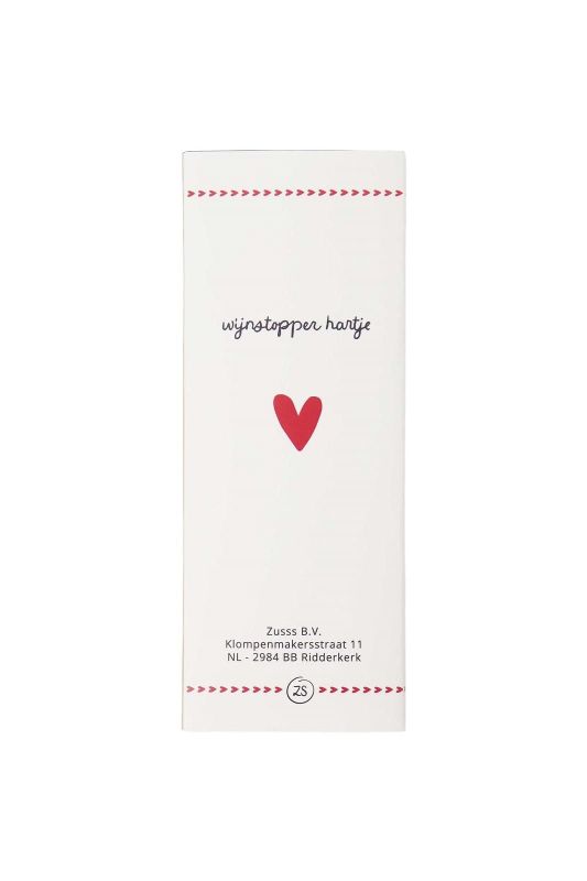 Zusss Wijnstopper Metaal Hartje Zilver  (0709-0012/0006) - MerkenOutlet