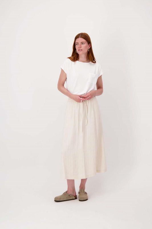 Zusss Structuur Stof Rok Offwhite  (0302-0015/1007) - MerkenOutlet