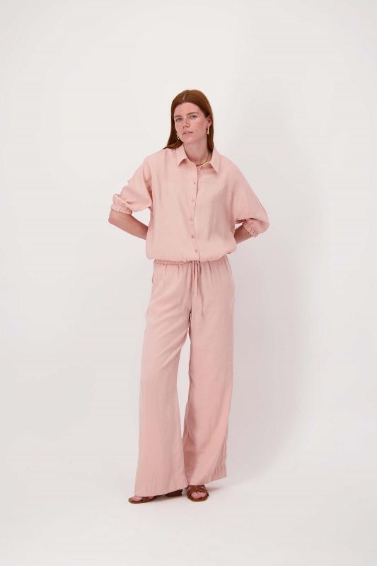 Zusss Wijde Modal Broek Crispy Pink  (0303-0024/2201) - MerkenOutlet