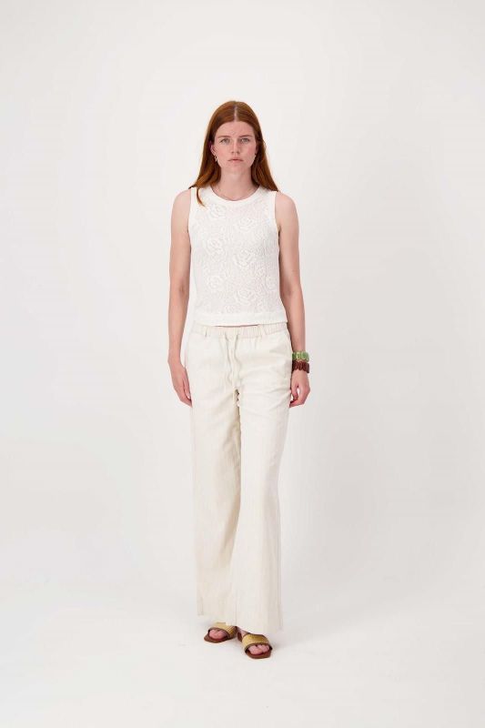 Zusss Singlet Stretch Kant Offwhite  (0304-0056/1007) - MerkenOutlet