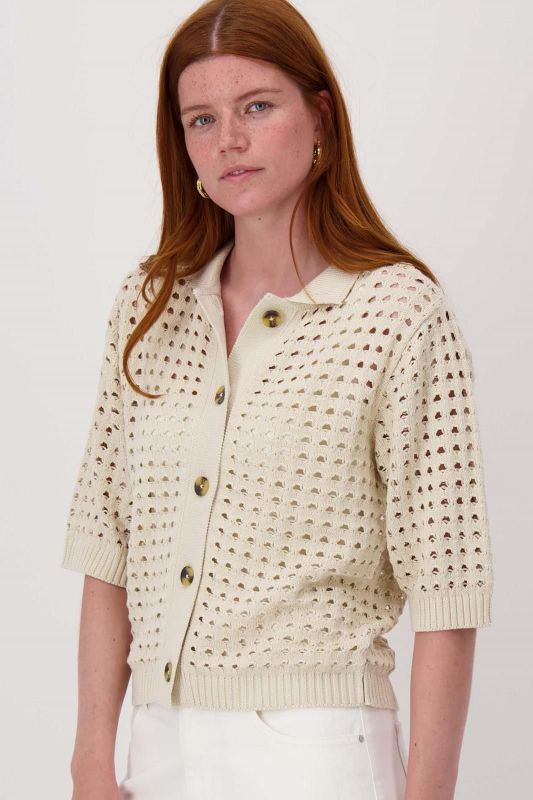 Zusss Vest Met Polokraag Ajour Kit  (0306-0006/1024) - MerkenOutlet