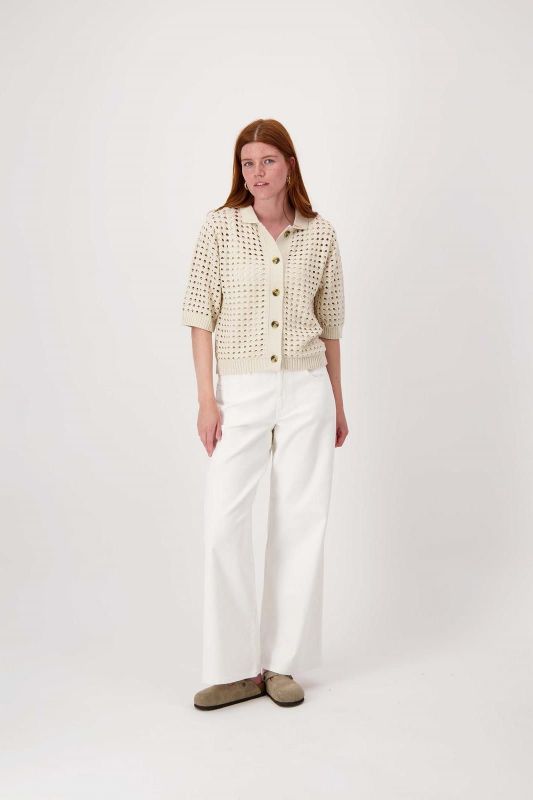 Zusss Vest Met Polokraag Ajour Kit  (0306-0006/1024) - MerkenOutlet