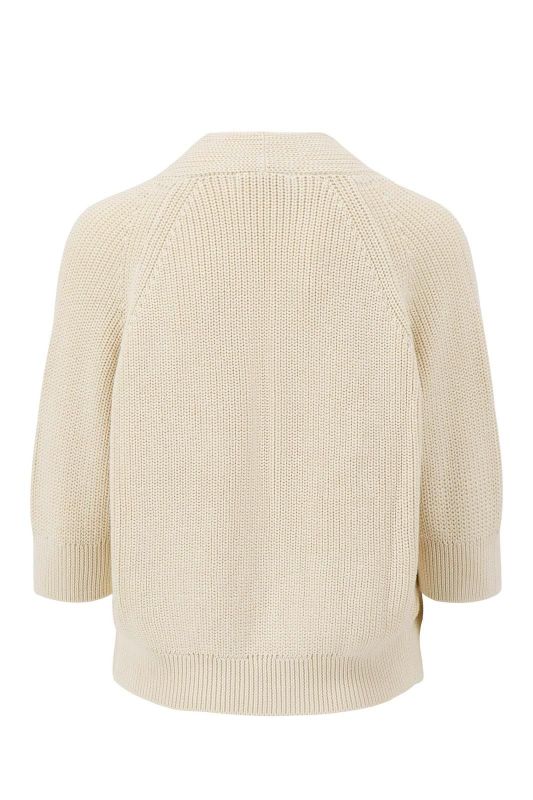 Zusss Gilet Vleermuis Mouw Offwhite  (0306-0007/1007) - MerkenOutlet