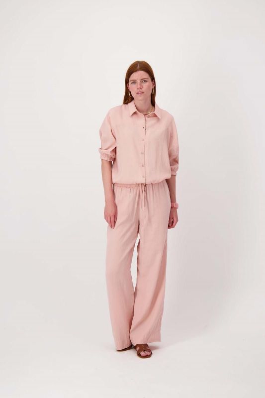 Zusss Modal Blouse Met Tunnel Crispy Pink  (0309-0018/2201) - MerkenOutlet