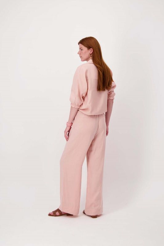Zusss Modal Blouse Met Tunnel Crispy Pink  (0309-0018/2201) - MerkenOutlet