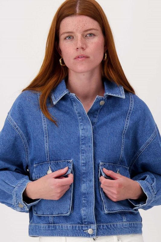Zusss Boxy Jacket Medium Blue Denim  (0310-0011/2023) - MerkenOutlet