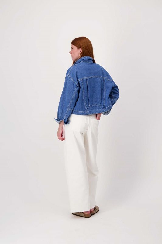 Zusss Boxy Jacket Medium Blue Denim  (0310-0011/2023) - MerkenOutlet